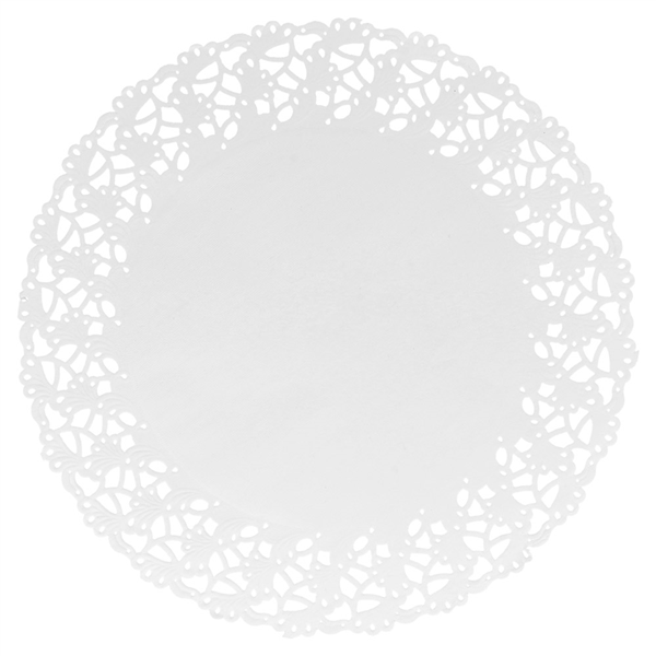 DENTELLES RONDES AJOURÉES  53 G/M2 Ø 27 CM BLANC PAPIER (250 UNITÉ) - Garcia de Pou