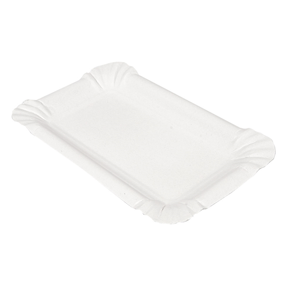 PLATEAUX PÂTISSERIE - PETITS  285 G/M2 20x13 CM BLANC CARTON (250 UNITÉ) - Garcia de Pou