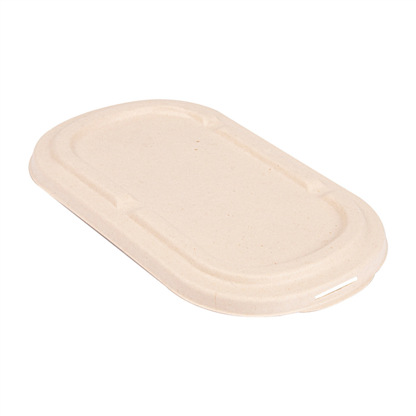 COUVERCLES LUNCH BOX 320.54/55 "BIONIC" 1000 ML 22,6x13,4x1,4 CM NATUREL BAGASSE (500 UNITÉ) - Garcia de Pou