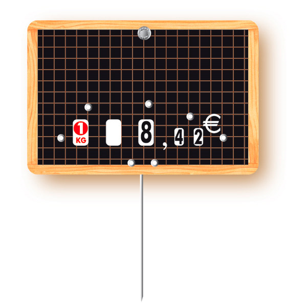 10 U. ÉTIQUETTES À PRIX MODIFIABLE  8x12x0,1 CM ASSORTI PVC (10 UNITÉS) - Garcia de Pou