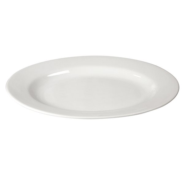 PLATS OVALES  33 CM LONG. BLANC PORCELAINE (12 UNITÉ) - Garcia de Pou