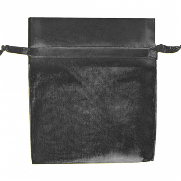 GRANDS SACHETS ORGANDY AVEC FERMETURE  35x40 CM NOIR MICROFIBRE (48 UNITÉ) - Garcia de Pou