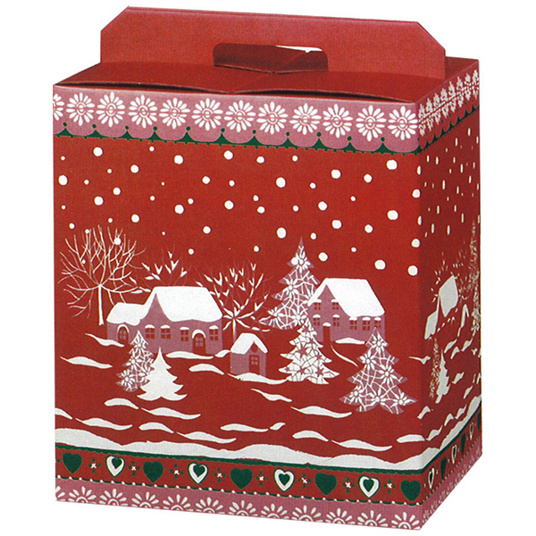 30 U. BOÎTES BOUTEILLES/AUTRES "SNOW"  33x25x35 CM ROUGE CARTON (1 UNITÉ) - Garcia de Pou