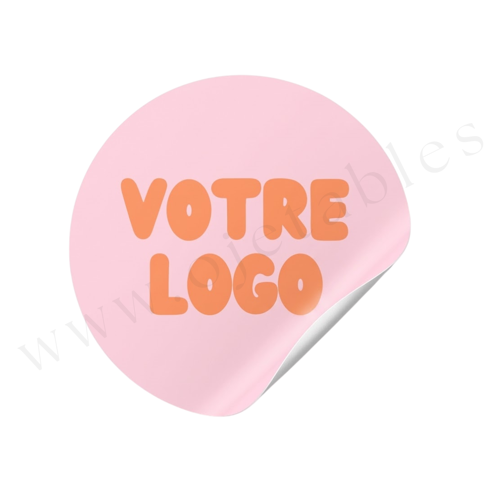 ÉTIQUETTES ADHÉSIVES RONDES ∅ 4cm -Personnalisées Multicouleurs 