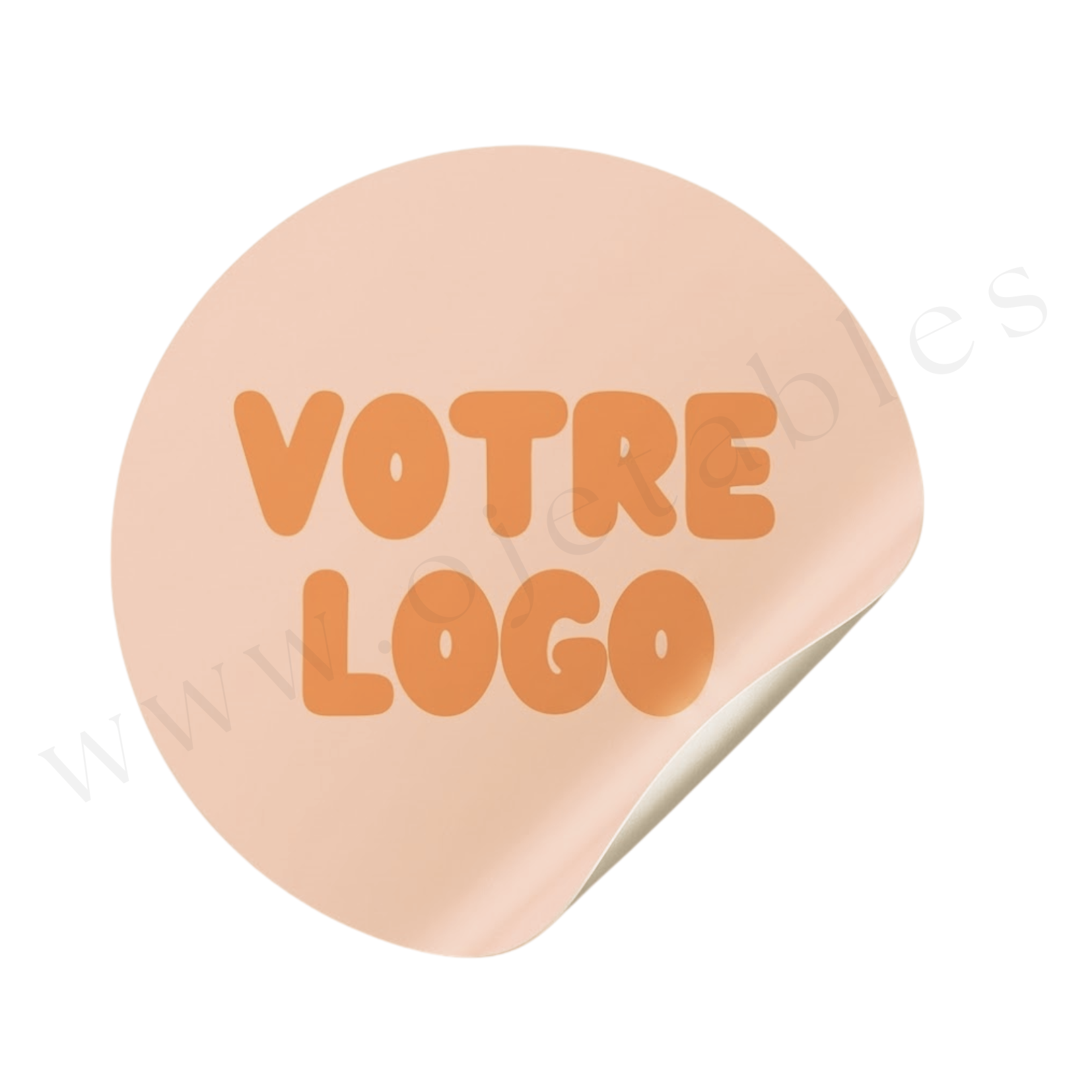 ETIQUETTES ADHESIVES RONDES ∅ 5.2cm - Personnalisées multicouleurs