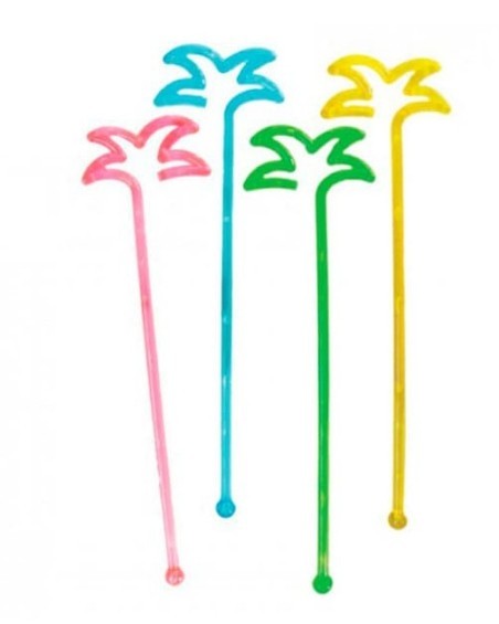 AGITATEURS BOISSONS "PALMIER" 18 CM ASSORTI PS