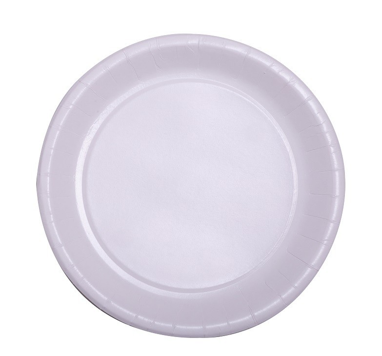 ASSIETTES RONDES EN CARTON 18cm "FIESTA " compostable-Blanc