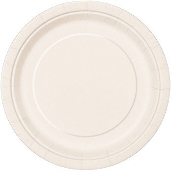 Assiette carton blanc RIGIDE Bio  ø 26 cm