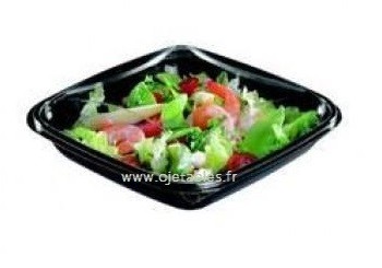 BARQUETTE SALADE AVEC COUVERCLE "CRUDIPACK" 500g