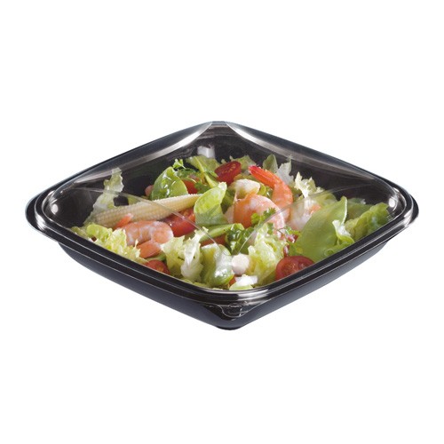 BARQUETTE SALADE AVEC COUVERCLE "CRUDIPACK" 750g