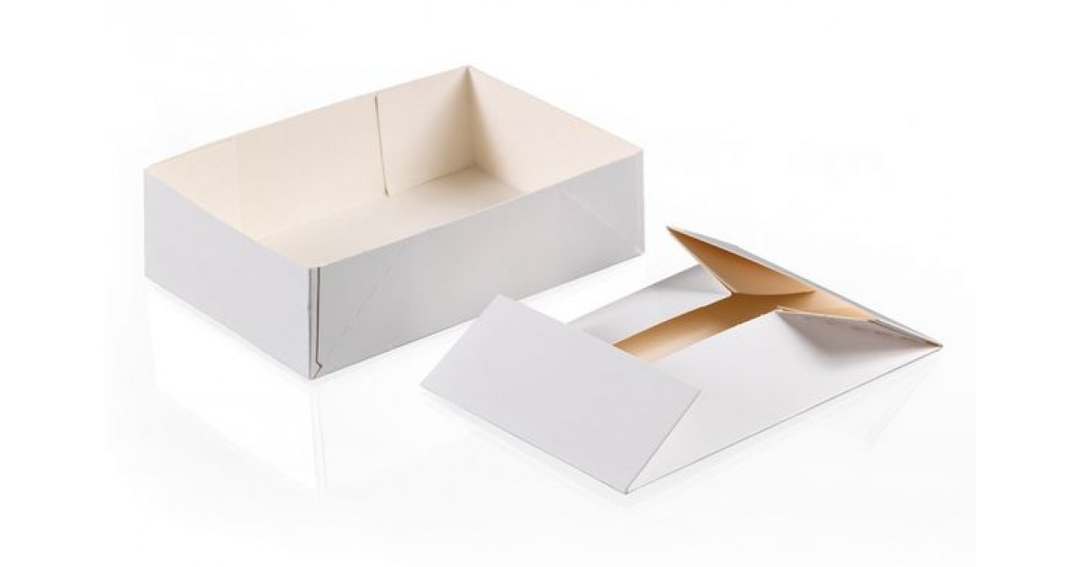 BOÎTE SANS COUVERCLE BLANCHE 14X10X4 CM