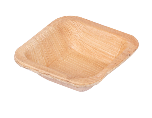 RAVIER EN PALMIER 7x7x2cm  Naturel