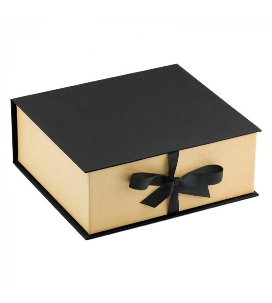 COFFRET ALLURE NOIR KRAFT RUBAN 255x230