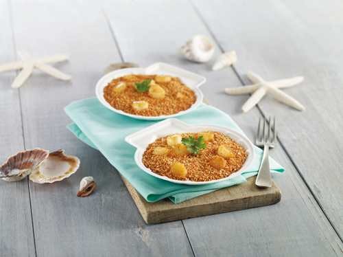 Coquille St Jacques pulpe biodégradable