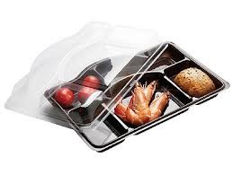 PLATEAU REPAS JETABLE PROMOTION + couvercle compris