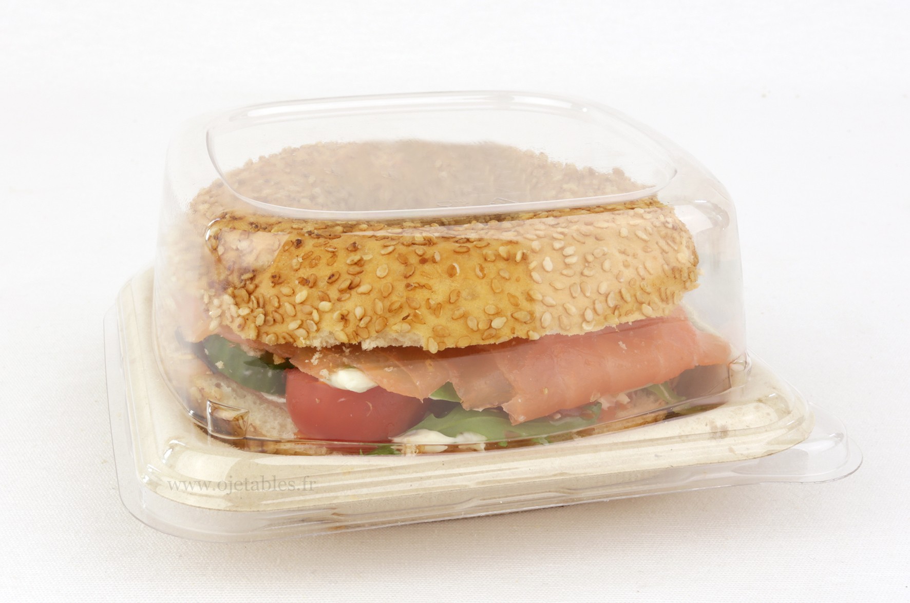 Couvercle assiette naturel biodegradable 14 cm