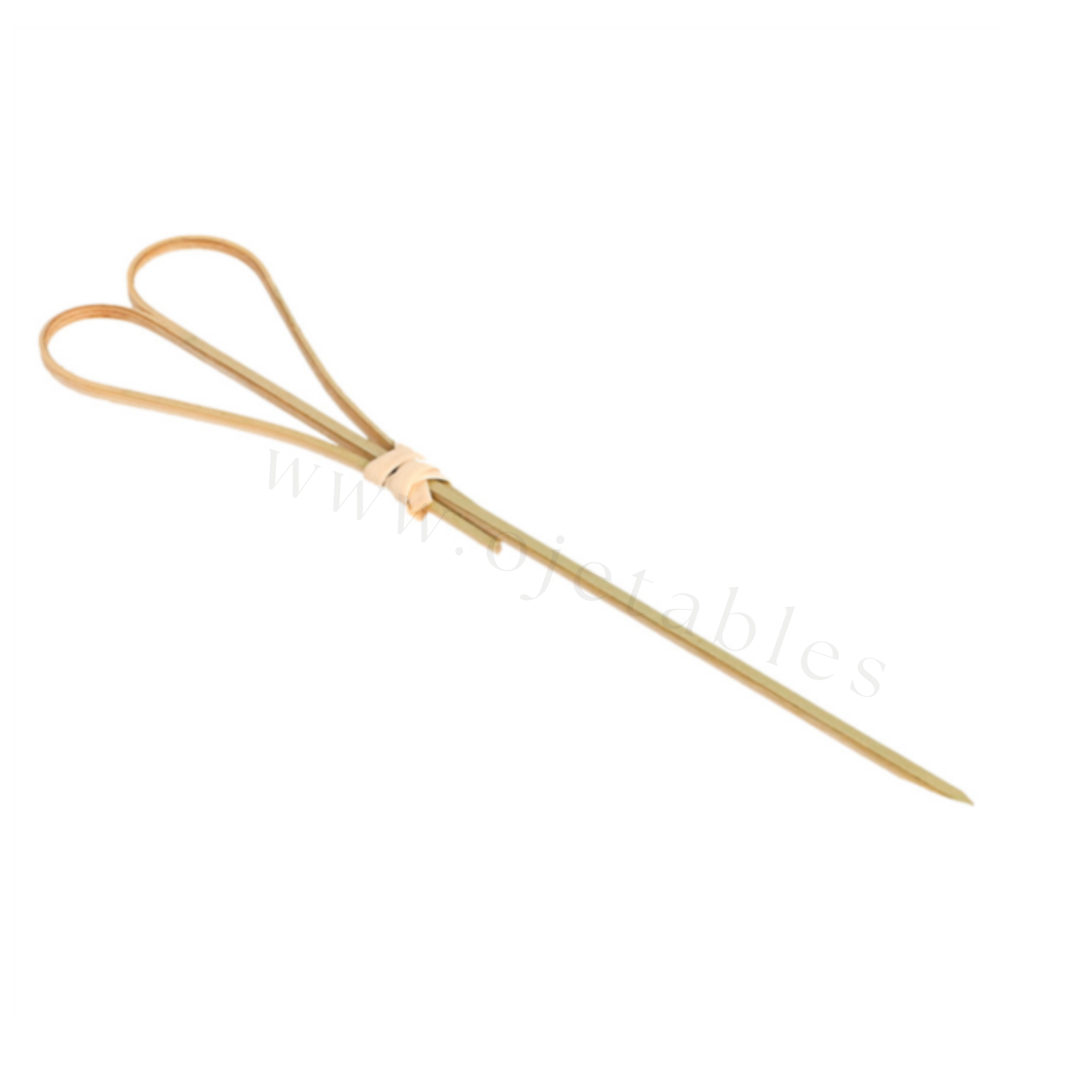 Piques cœur en bambou 12 cm