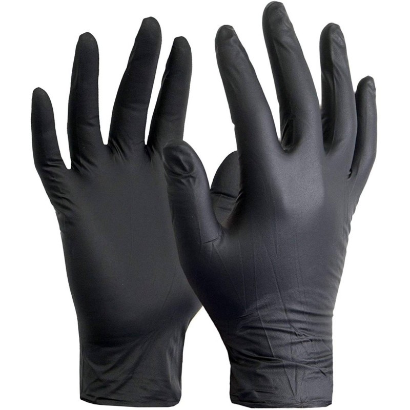 Gant nitrile ECO non poudré noir destockage - S
