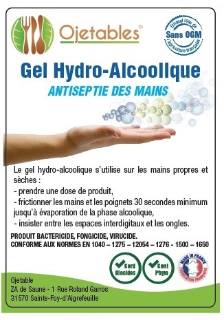 GEL-HYDROALCOOLIQUE 100ml alimentaire