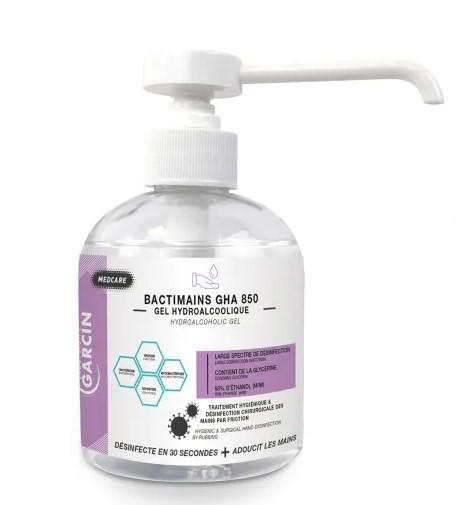 Gel hydroalcoolique apte au contact alimentaire – Flacon pompe 300 ml