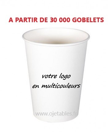 Gobelet carton personnalisé 3oz multicouleurs