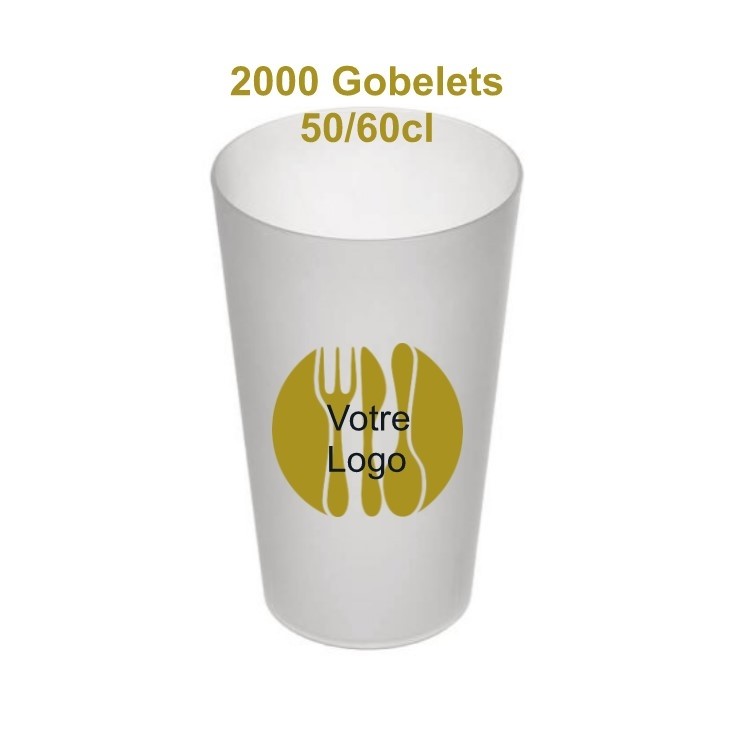 GOBELET REUTILISABLE 50CL/60CL PERSONNALISE