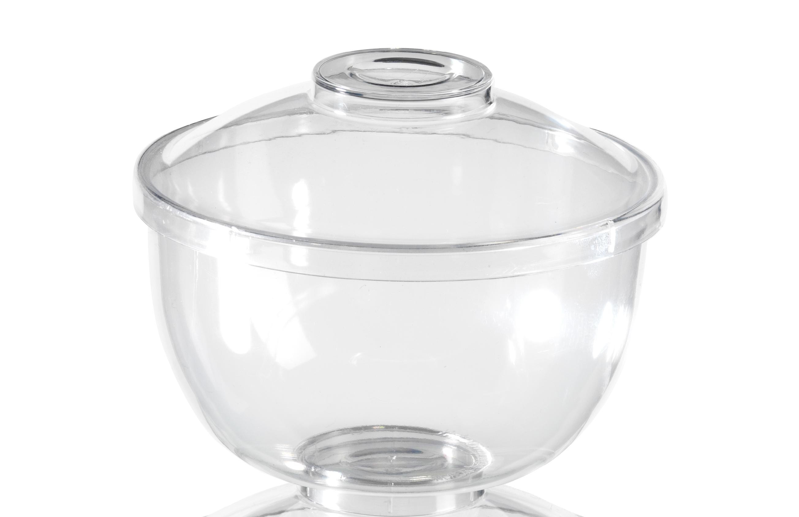 Verrine plastique cubique et transparente, vaisselle jetable pour