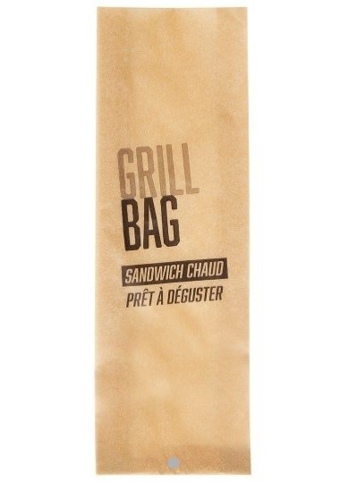 GRILL BAG KRAFT BRUN 105/20+20x320 mm 