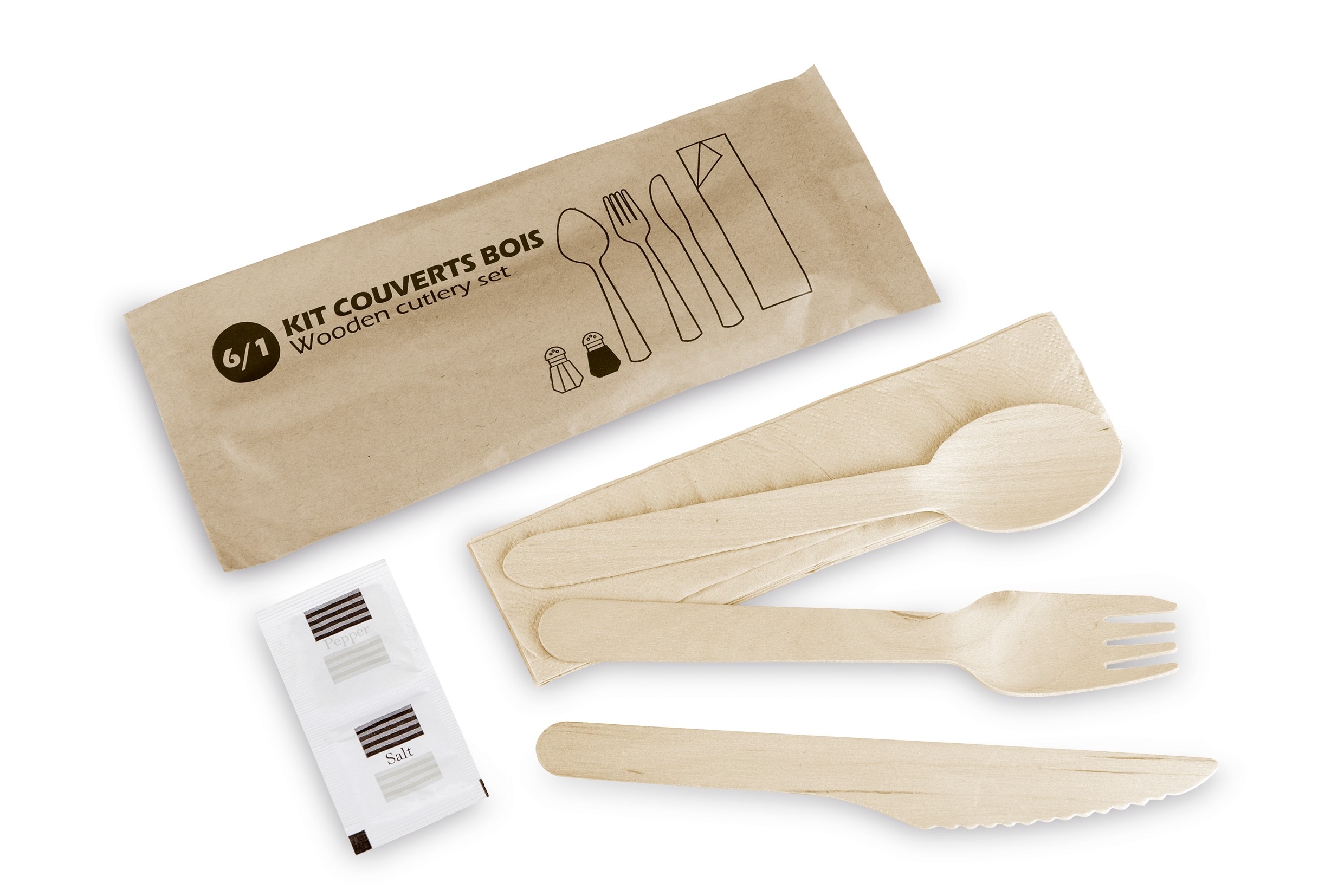 Kit couverts inox marteles 6/1