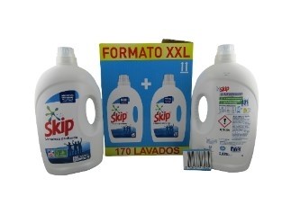 LESSIVE SKIP LIQUIDE ACTIVE CLEAN 85 doses 3.825 litres x 2