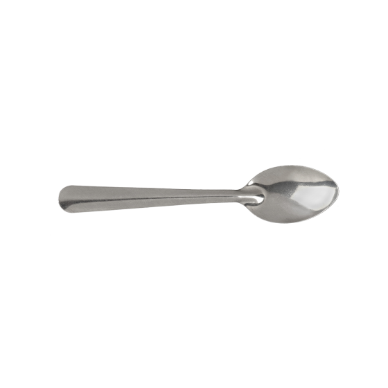 Petite cuillère argent inox 10,5 cm pour verrine