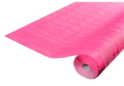 ROULEAUX DE NAPPE FUSHIA DAMASSE 1M20X50M