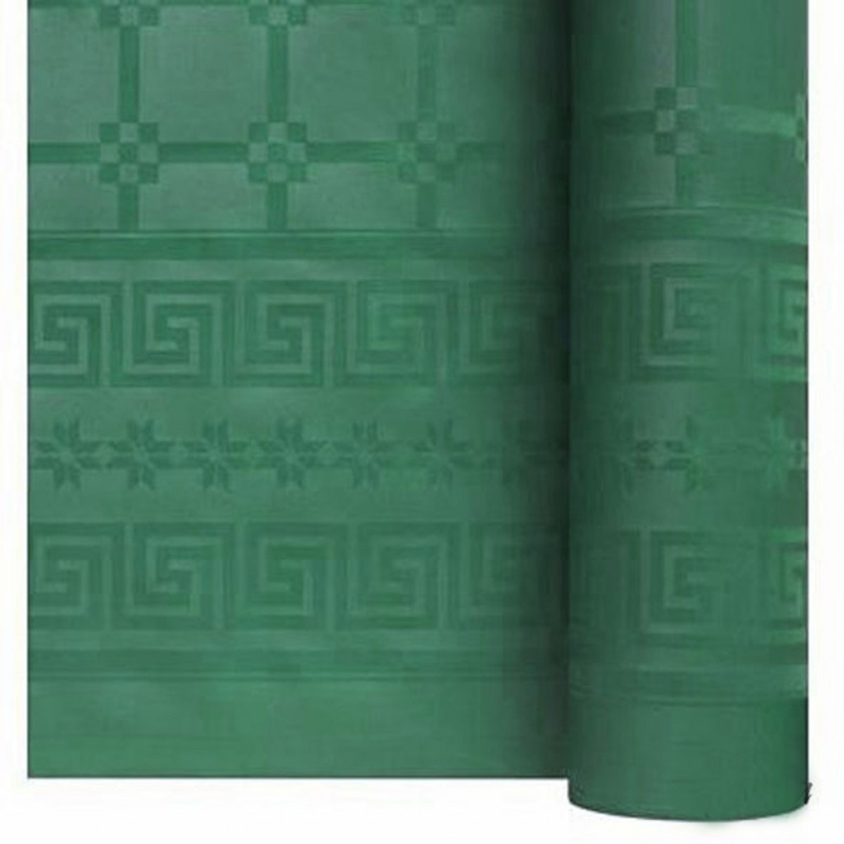 ROULEAUX DE NAPPE VERT SAPIN DAMASSE 1m20x25m