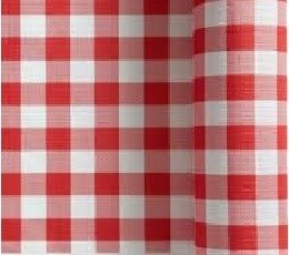 2 ROULEAUX DE NAPPE VICHY ROUGE & BLANC 1M20x50m