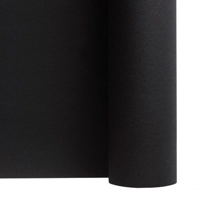 Nappe en papier jetable non tissé 1.20 M x 10 M Noir - Rouleau - Nappe -  Jetable - Fournimag