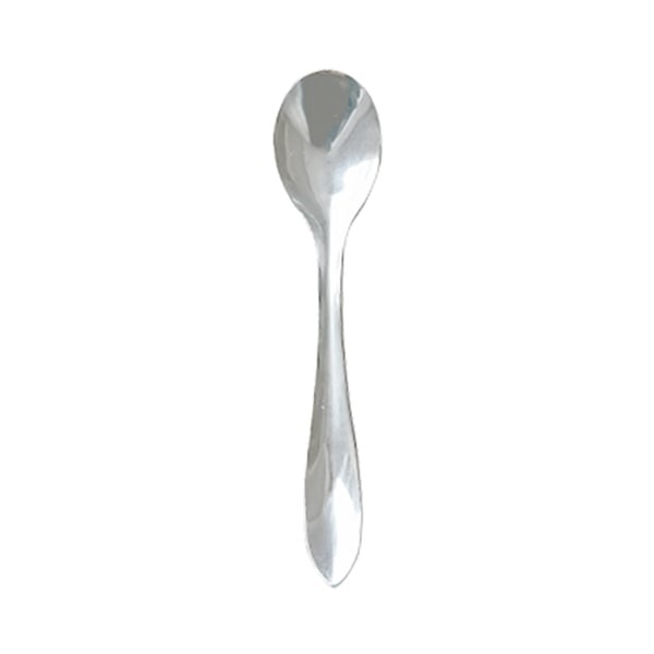 Petite cuillère argent inox 10,5 cm + rigide