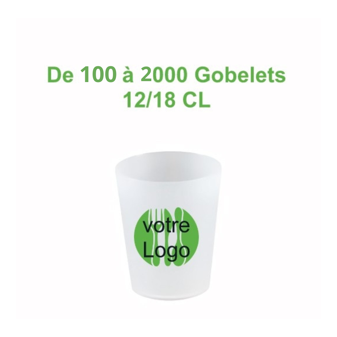 GOBELET REUTILISABLE 12/18CL PERSONNALISE Multicouleurs