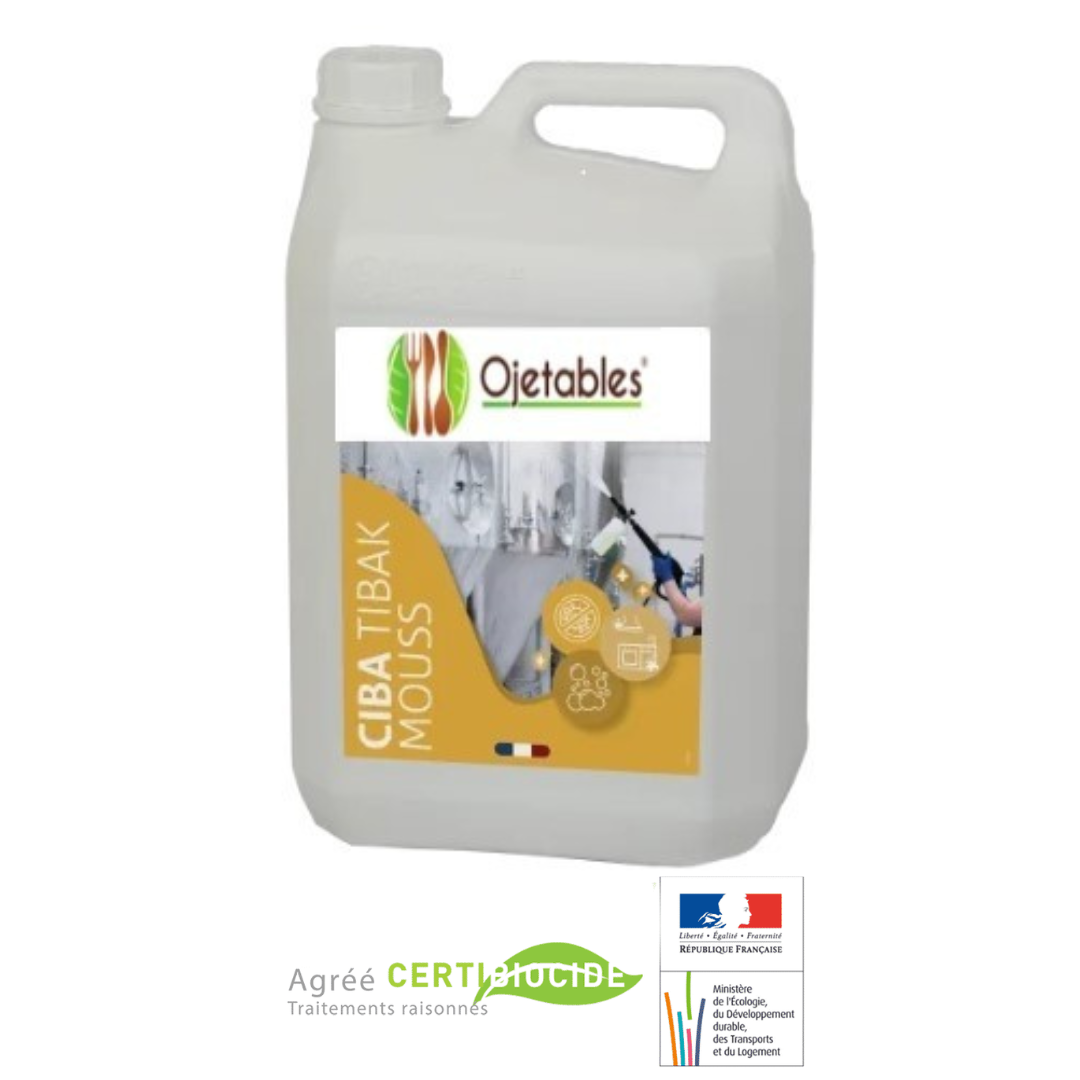 Ciba Tibak - Détergent dégraissant désinfectant sol/surface & Petit materiel 5kg (uniquement pour pro)