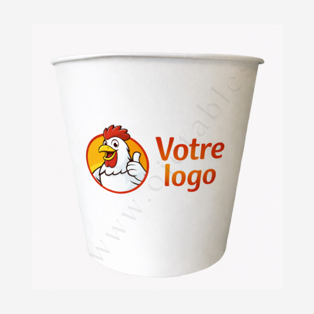 Bucket Carton 3L personnalisé Multicouleurs