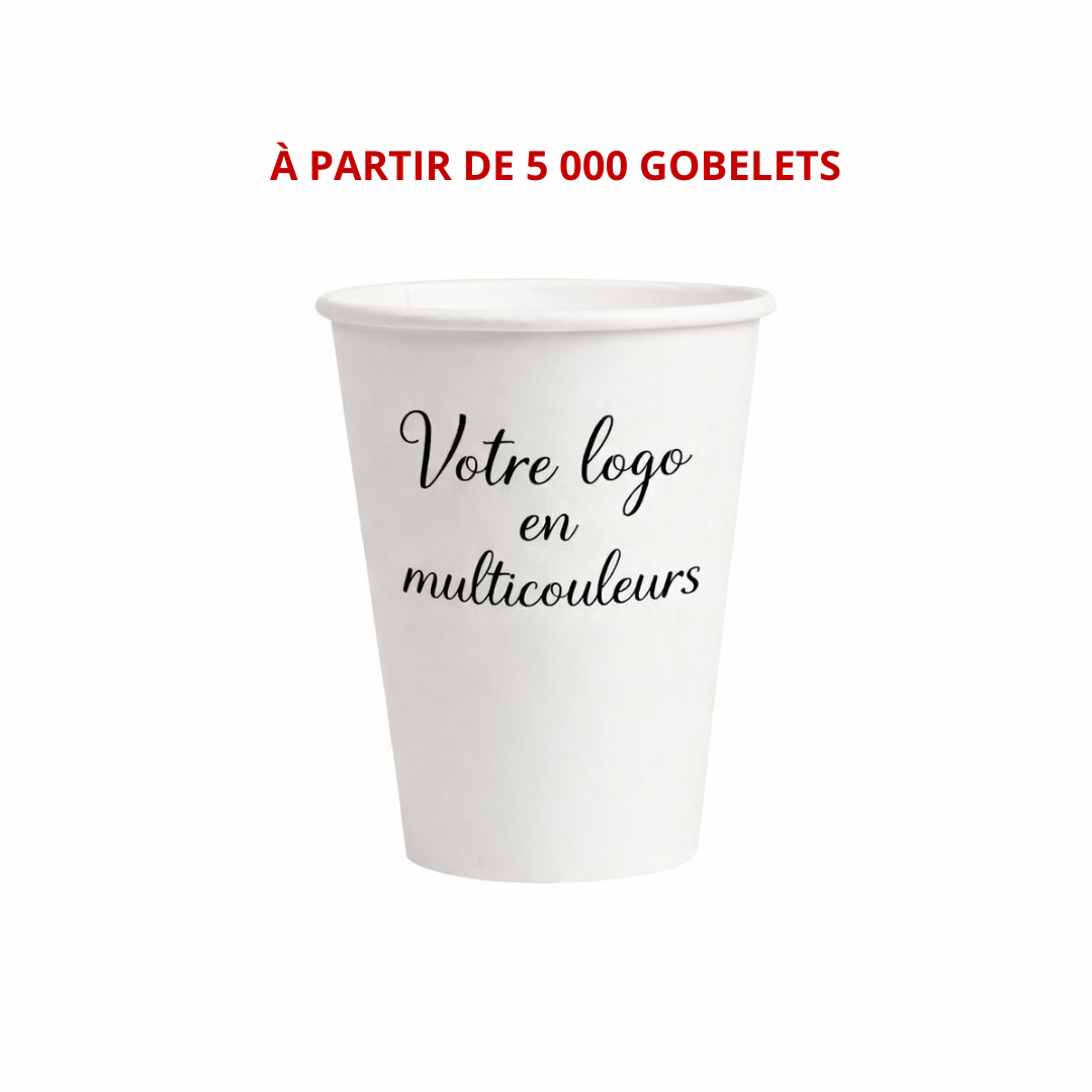 Gobelet carton personnalisé 4oz multicouleurs