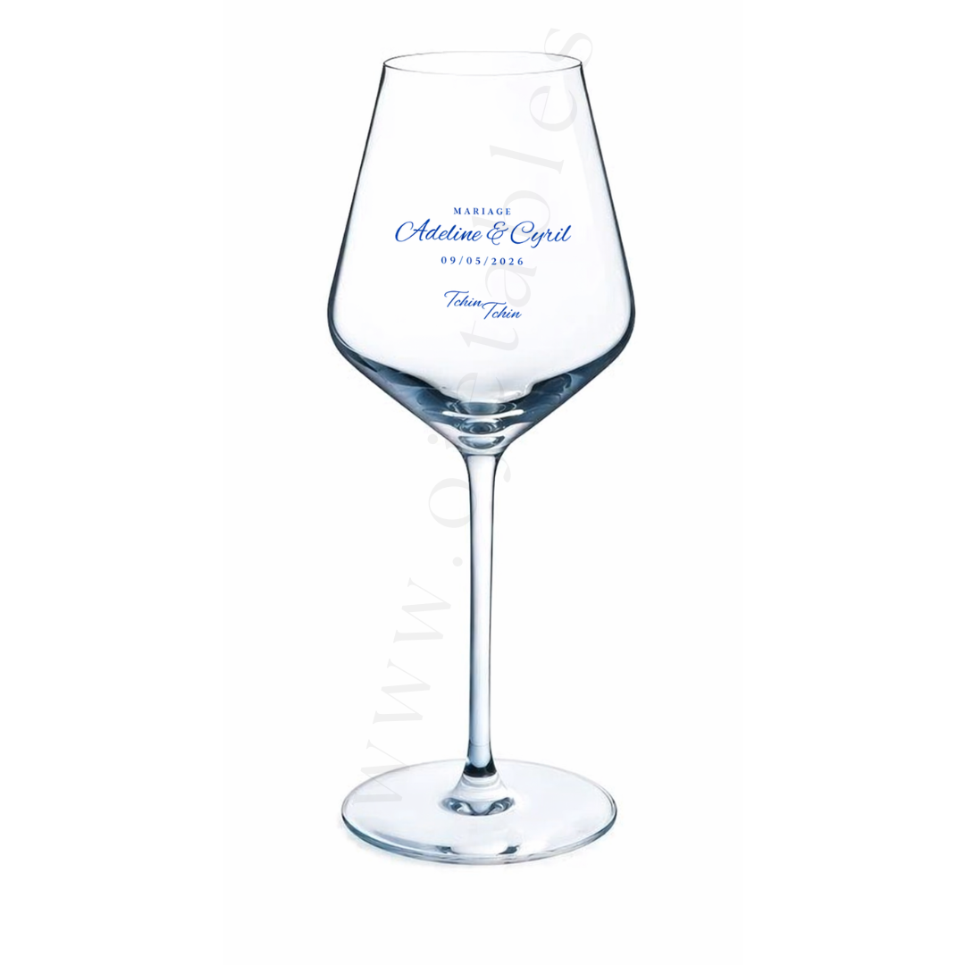 Verre à vin CABERNET/gourmet réutilisable en TRITAN 45cl - Personnalisé en 1 couleur