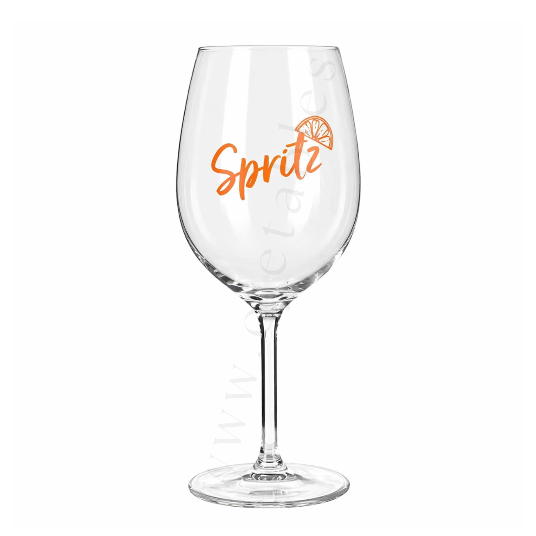 Verre à vin SPRITZ incassable & réutilisable en TRITAN 45cl - Personnalisé en 1 couleur