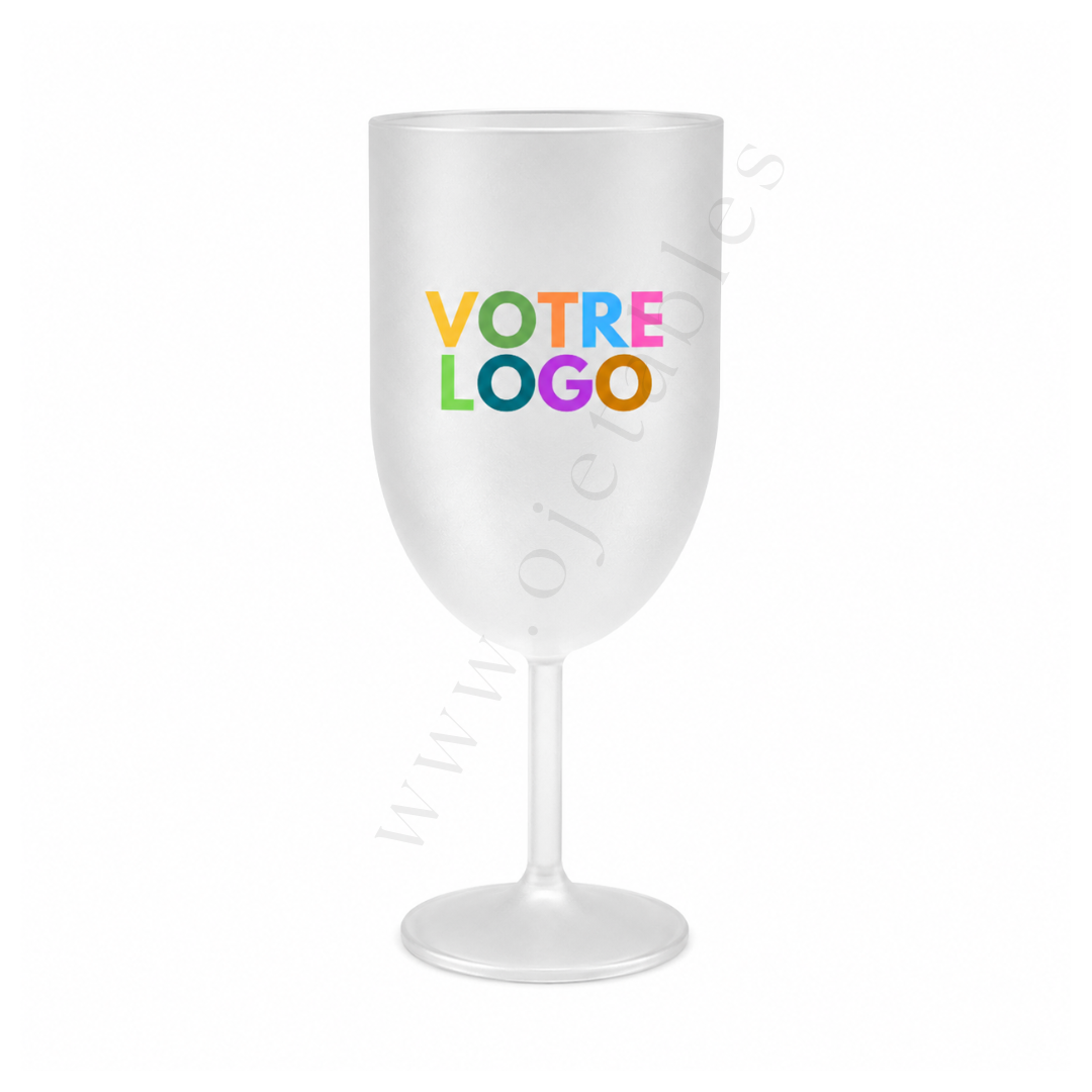 Verre à vin 18cl personnalisé en PP - Impression multicouleurs