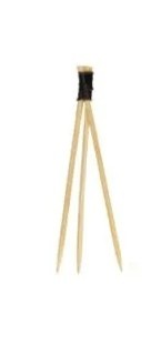 Pique trident en bambou - 6cm