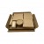 Plateau repas Eco Kraft complet (sans le gobelet)