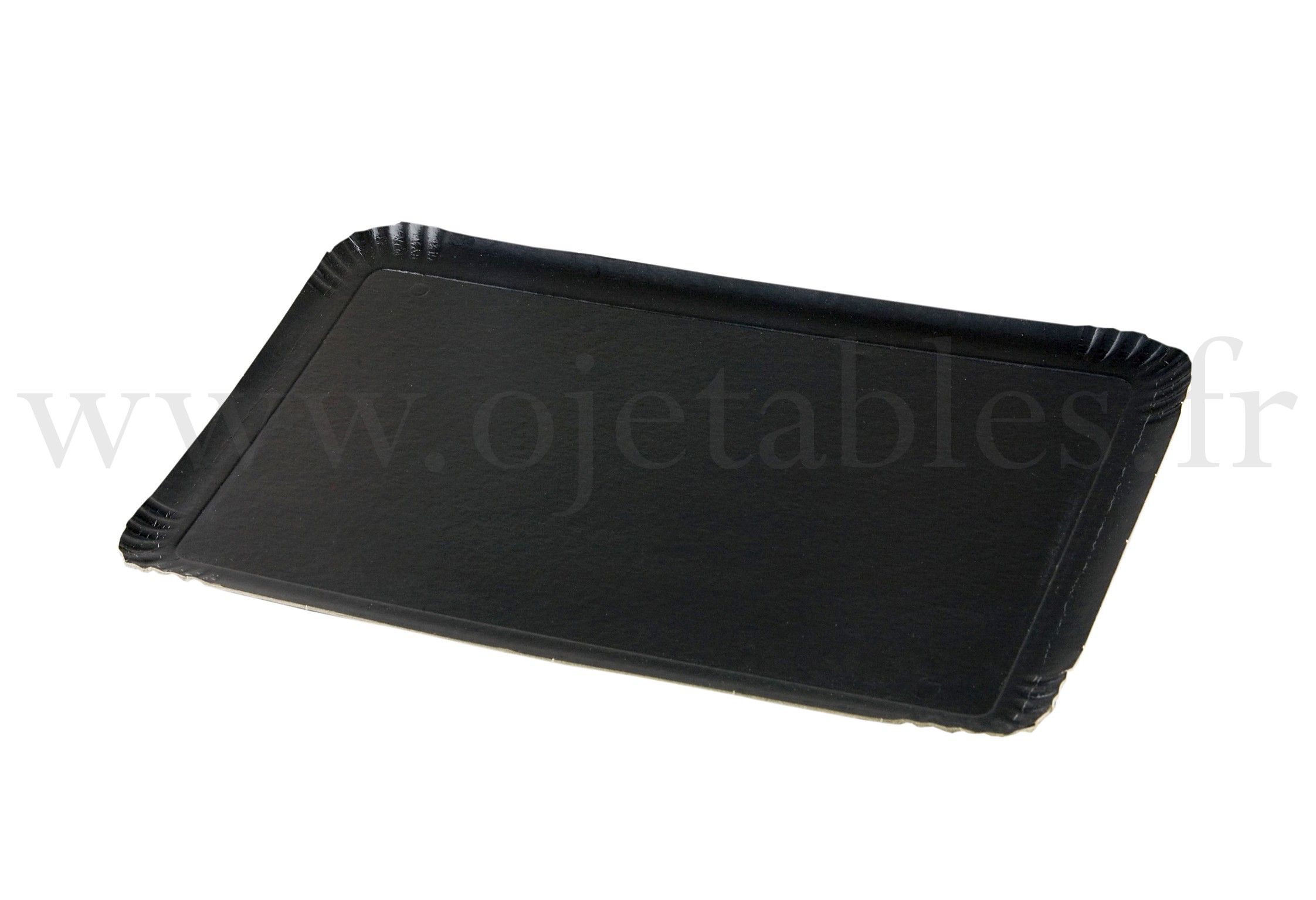 PLATEAU TRAITEUR 28x42cm Rigide noir