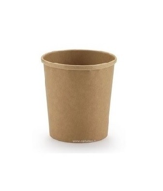 POT EN CARTON KRAFT 350ml Ø 90mm