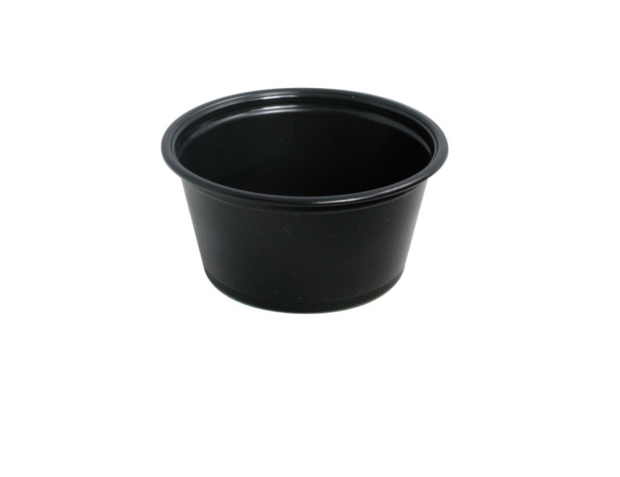 Pot à sauce noir 6 CL Micro-ondable