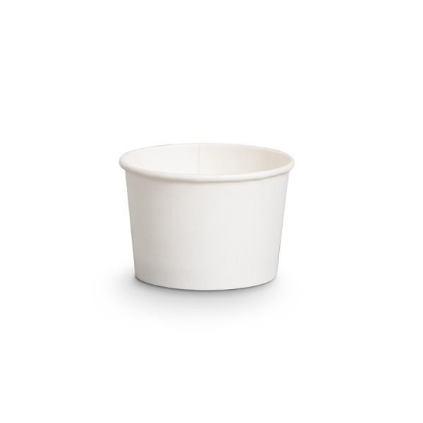 POT EN CARTON BLANC 240ml Ø 90mm