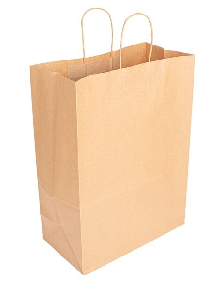 Sac Papier Kraft brun 32+16x43cm
